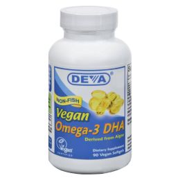 Deva Vegan Vitamins - Omega-3 DHA - 90 Vegan Softgels - 0233924