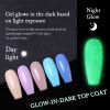 UR SUGAR Luminous Gel Top Coat Semi Permanent Glow In Dark Fluorescent Soak Off UV LED Color Gel Nail Varnish Nails for Manicure - URN07
