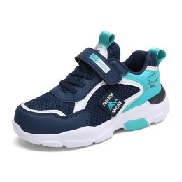 Brand Kids Sneakers Boys Running Shoes Outdoor Hollow Sole Children Shoes Bounce Design Girls Tenis Infantil School Sport Shoes - Blue Sneakers - 4.5