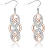 Celtic Knot Dangle Earrings Infinity Earrings Good Luck Irish Celtic Eternity Knot Earrings Minimalist For Women - default