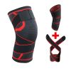 Knee Sleeve Fit Support - for Sports,Joint Pain and Arthritis Relief, Improved Circulation Compression - Single - Red - Large