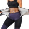 3 in 1 Waist Trimmers for Women Workout Sweat Waist Trainer Body Shaper - Blue - XXL/3XL
