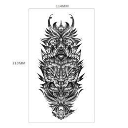 Animal Pattern Tiger Lion Half Arm Water Transfer Imitation Tattoo (Option: 24style-114x210MM)