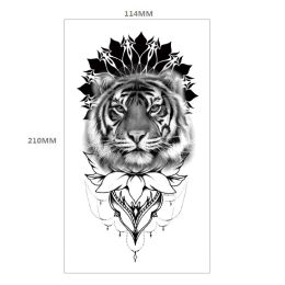 Animal Pattern Tiger Lion Half Arm Water Transfer Imitation Tattoo (Option: 30style-114x210MM)