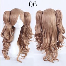 Double tiger clip style lolita wig (Option: Linen)