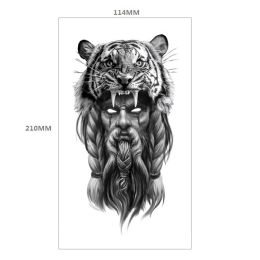 Animal Pattern Tiger Lion Half Arm Water Transfer Imitation Tattoo (Option: 25style-114x210MM)