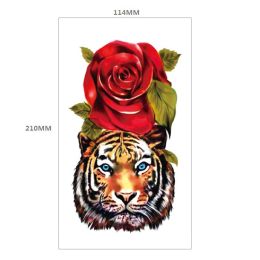 Animal Pattern Tiger Lion Half Arm Water Transfer Imitation Tattoo (Option: 21style-114x210MM)