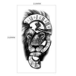 Animal Pattern Tiger Lion Half Arm Water Transfer Imitation Tattoo (Option: 29style-114x210MM)
