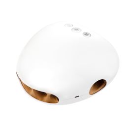 Electric Hand Massager With Airbag Heating Compress And Kneading Joints (Option: White-USB)